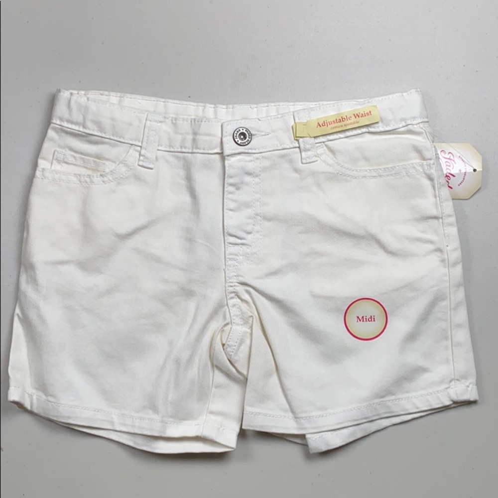 Girls MIDI Faded Glory Denim Shorts